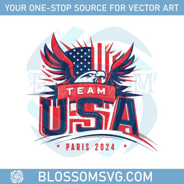 team-usa-paris-2024-eagle-emblem-svg-design