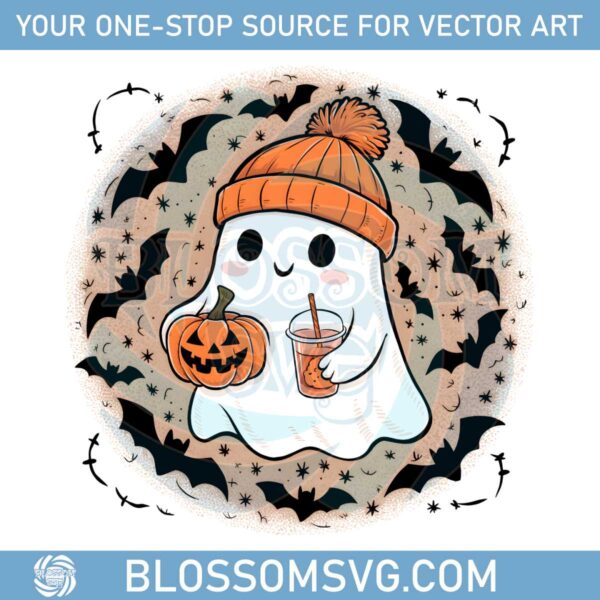 groovy-ghost-coffee-addict-spooky-season-png