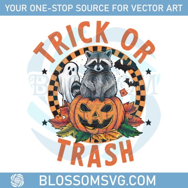 vintage-trick-or-trash-autumn-ghost-raccoon-png