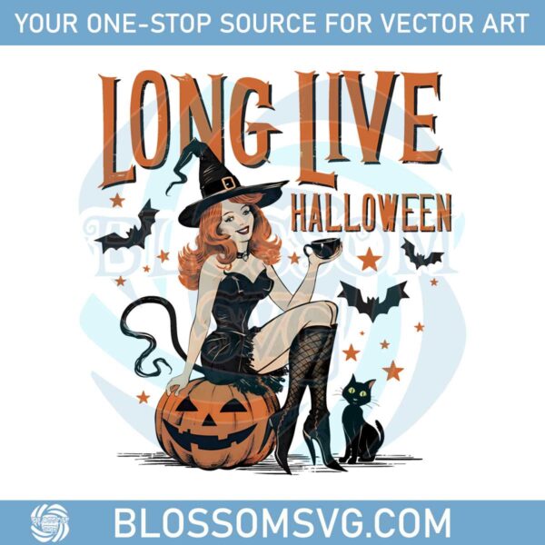 long-live-halloween-witch-and-black-cat-png