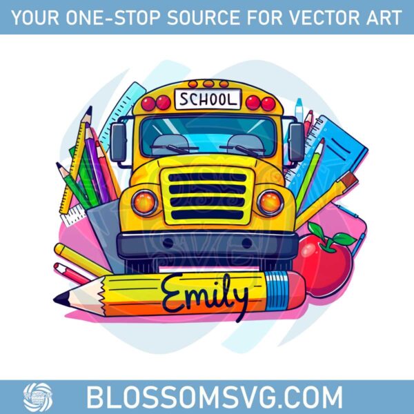 custom-name-pencil-school-bus-png