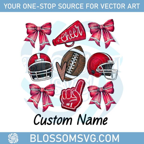 custom-name-red-american-football-team-png