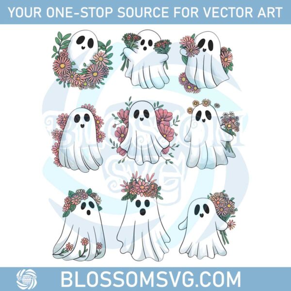 cute-flower-ghosts-bundle-png-only-digital-download