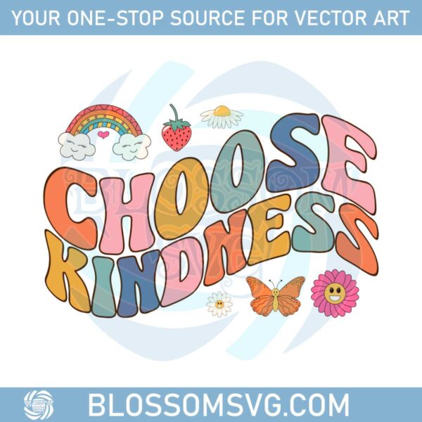 choose-kindness-groovy-retro-svg