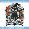 floral-black-cat-witchy-cat-bookish-svg