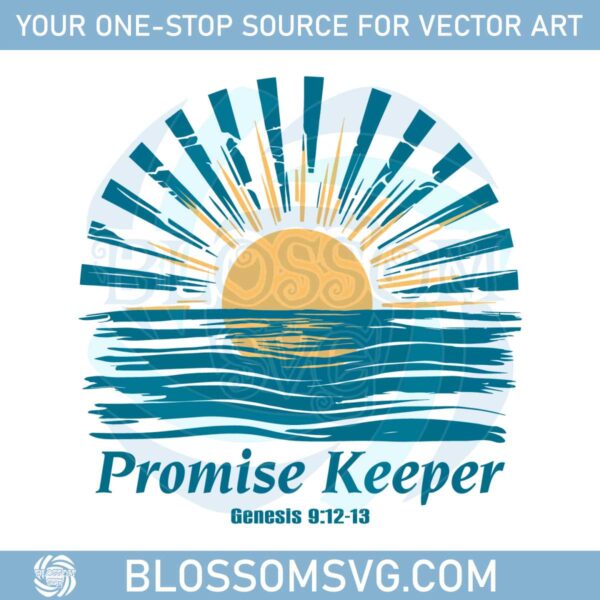 retro-promise-keeper-genesis-christian-bible-verse-svg