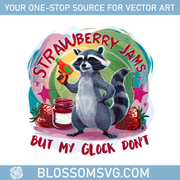 funny-raccoon-strawberry-jams-png