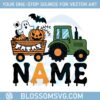 green-tractor-halloween-custom-name-svg