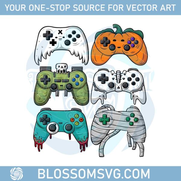 halloween-skeleton-zombie-gaming-controllers-mummy-boys-kids-png