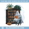 bookish-ghost-spooky-library-book-lover-reading-png