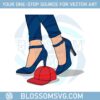 blue-heels-stepping-on-red-cat-svg