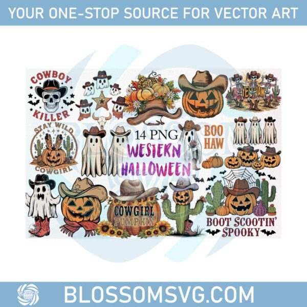 western-halloween-sublimation-png-bundle