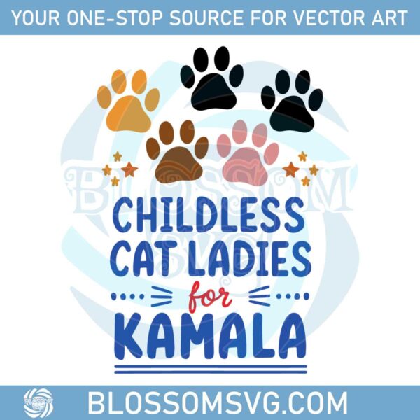 childless-cat-ladies-for-kamala-harris-svg