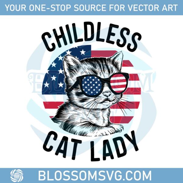 childless-cat-lady-for-kamala-election-2024-svg