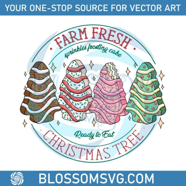 christmas-tree-cake-farm-fresh-sprikles-frosting-cake-ready-to-eat-png