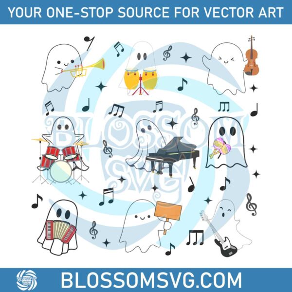 ghost-playing-musical-instruments-halloween-music-teacher-png