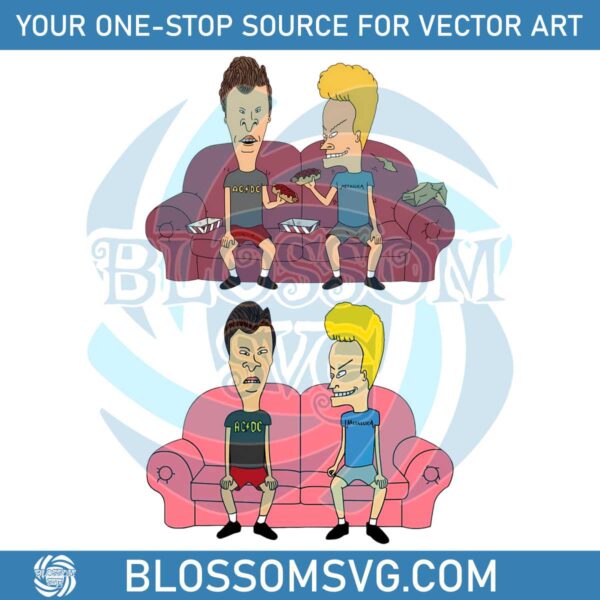 beavis-and-butthead-pink-couch-png