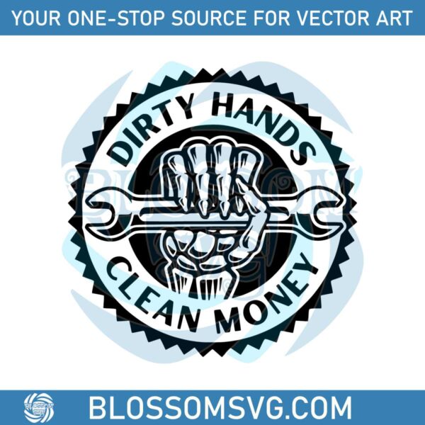 dirty-hands-clean-money-hand-holding-repair-tool-svg