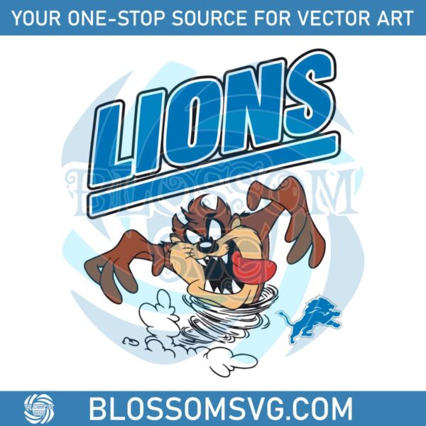 looney-tunes-taz-detroit-lions-svg