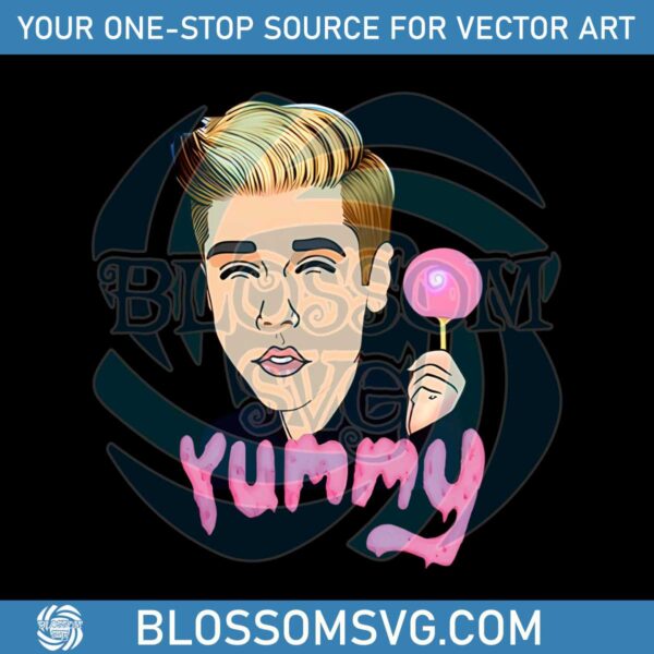 justin-bieber-yummi-pink-lollipop-png