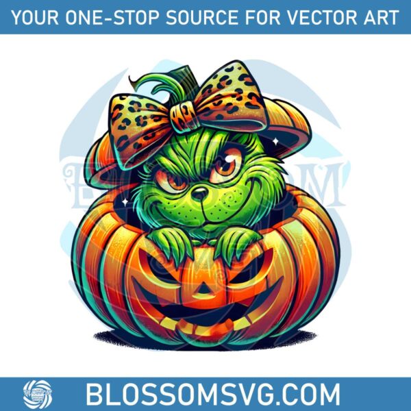 grinch-pumpkin-leopard-coquette-png