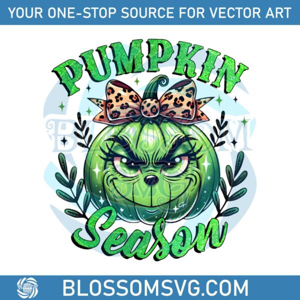 glitter-pumpkin-season-leopard-coquette-grinch-head-png