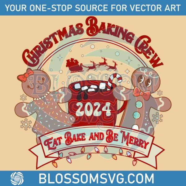 2024 Christmas Baking SVG Bake Eat and Enjoy