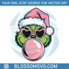 pink-christmas-grinch-blowing-bubble-heart-sunglasses-svg