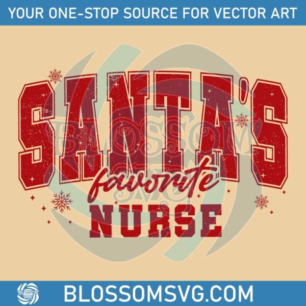 Classic Santas Top Nurse SVG