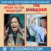 Comical Manager Talks Kamala Trump PNG