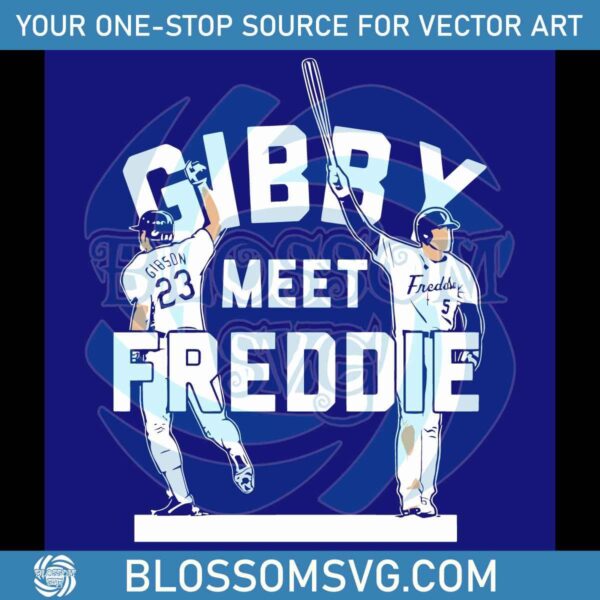 Connect with Freddie Kirk Gibson Freddie Freeman in SVG