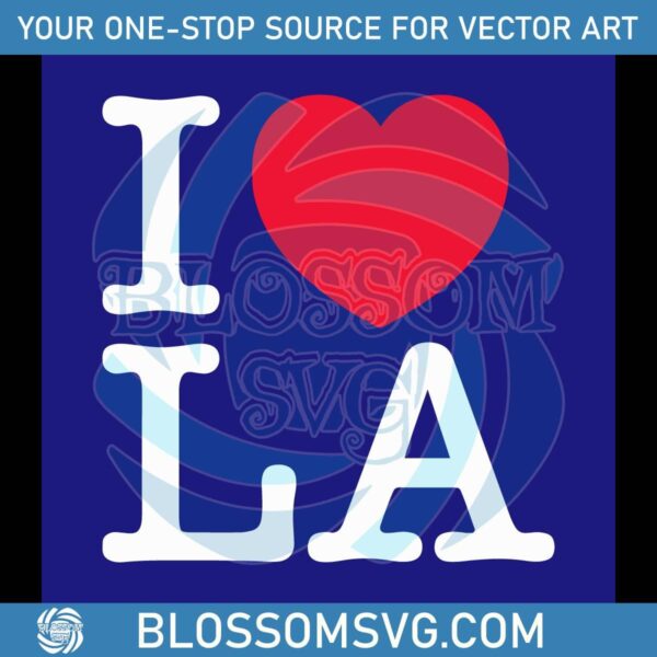 LA Baseball SVG Enthusiast