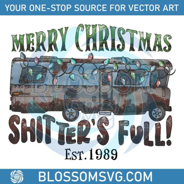 Retro Christmas RV Full Shitters Griswold Design PNG