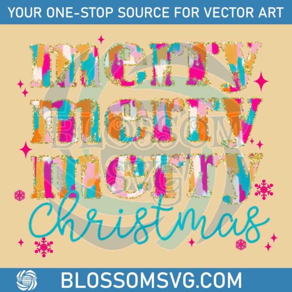 Sparkling Paint Stroke Christmas PNG