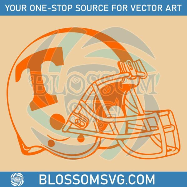 Tennessee Vols Football Helmet Logo SVG