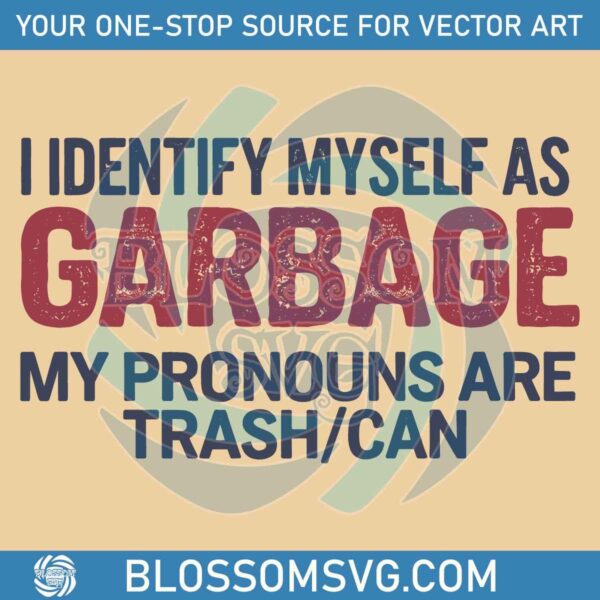 Hilarious Trump 2024 I Identify As Trash SVG